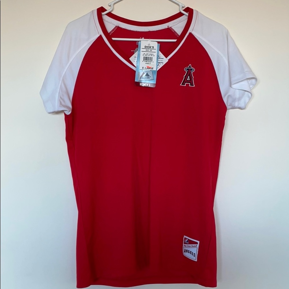 MLB LA ANGELS WOMENS DRI-FIT SHIRT